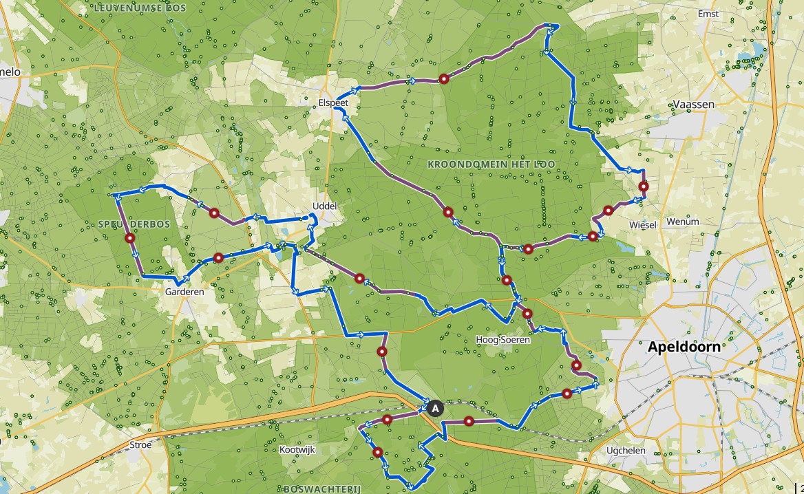 NL Gravel Hotspots Route Kootwijk